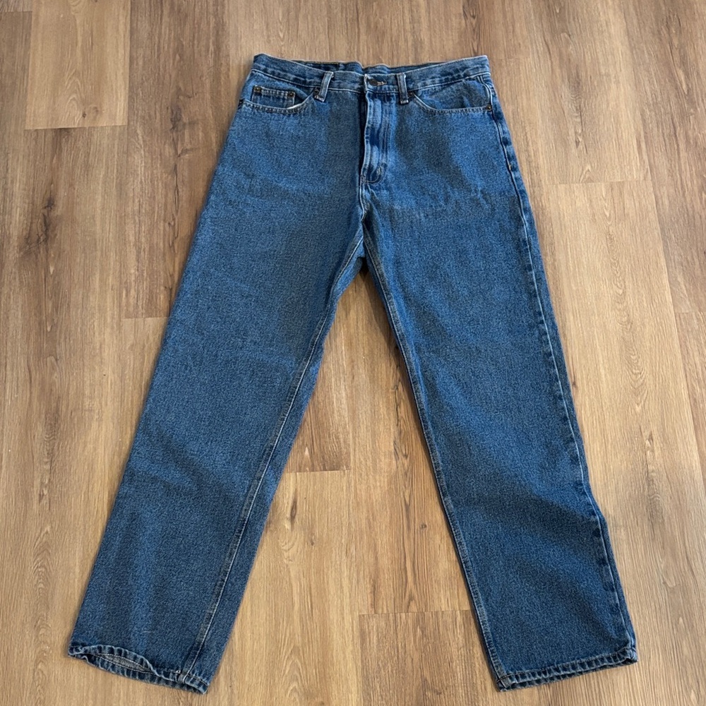 Men's Straight-Leg Jeans in Dark Blue